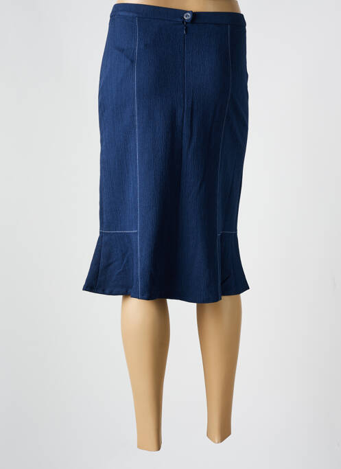 Jupe mi-longue bleu FRANCE RIVOIRE pour femme