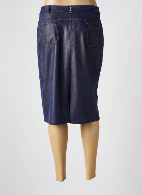 Jupe mi-longue bleu FRANCE RIVOIRE pour femme