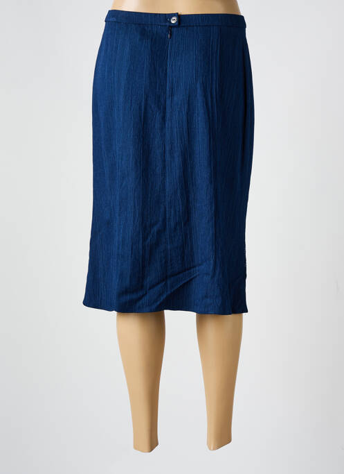 Jupe mi-longue bleu GUY DUBOUIS pour femme