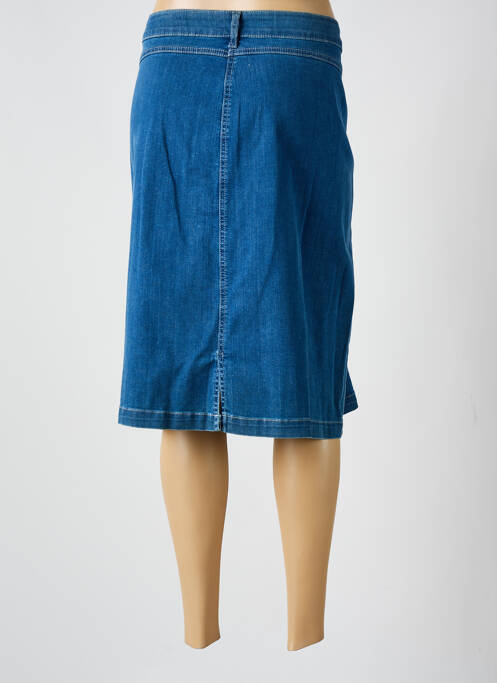 Jupe mi-longue bleu GUY DUBOUIS pour femme