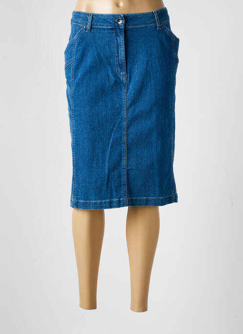 Jupe mi-longue bleu IMPULSION pour femme