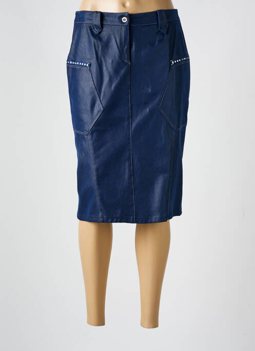 Jupe mi-longue bleu MERI & ESCA pour femme