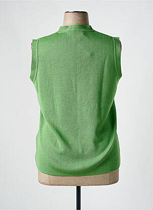 Gilet sans manche maille fine vert TELMAIL femme