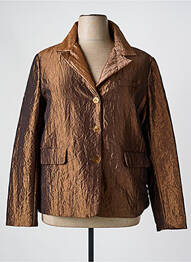 Veste casual col tailleur marron QUATTRO femme