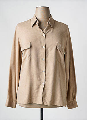 Chemisier beige MANADOUR pour femme