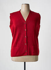 Gilet sans manche rouge TELMAIL pour femme seconde vue