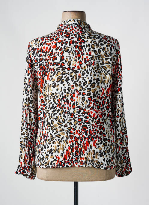 Chemisier coupe cintrée manches longues rouge GEVANA femme