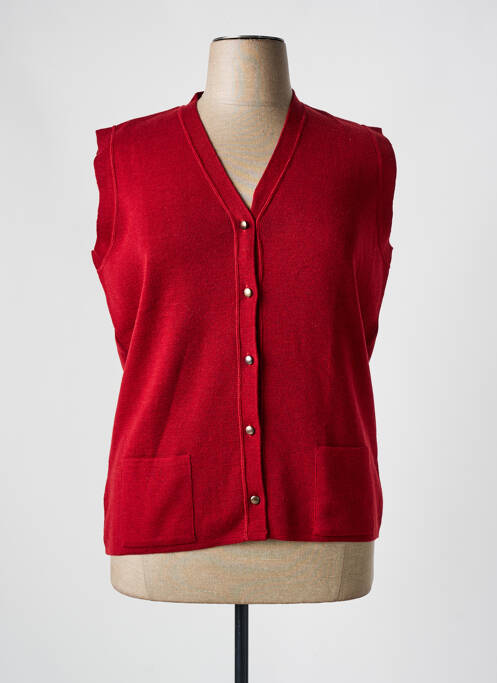 Gilet sans manche rouge TELMAIL pour femme