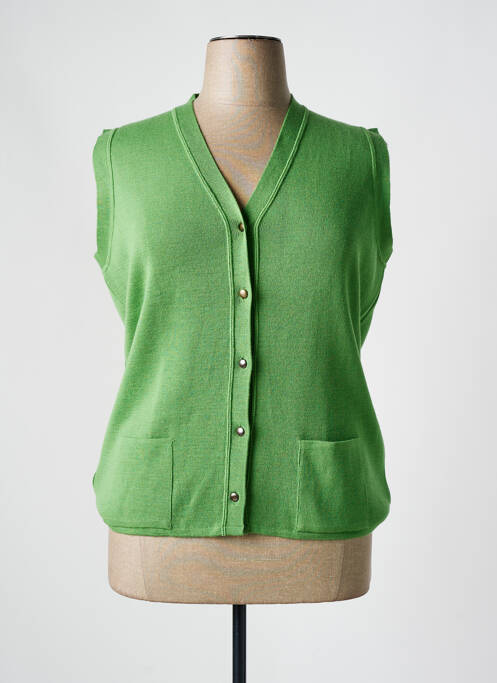 Gilet sans manche vert TELMAIL pour femme