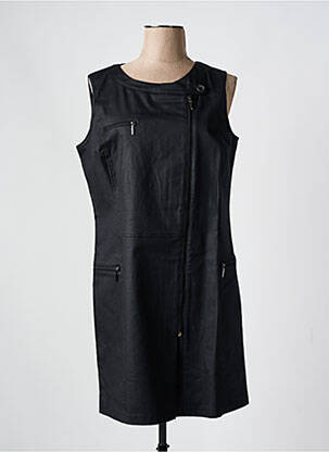 Robe mi-longue sans manche sans manche noir ATLANTA femme