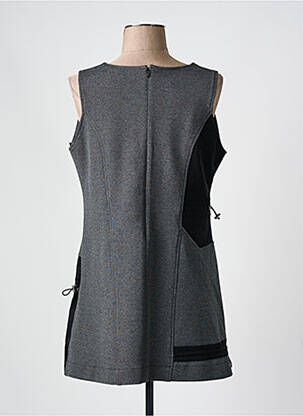Robe courte sans manche sans manche gris QUATTRO femme