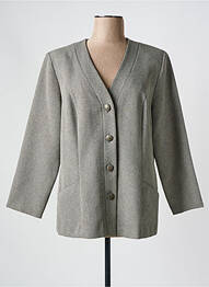 Veste casual coupe droite gris FRANCE RIVOIRE femme
