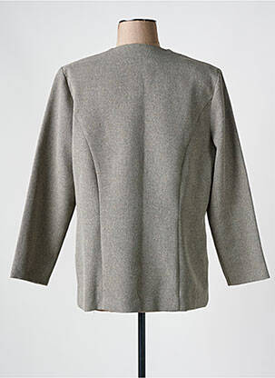 Veste casual coupe droite gris FRANCE RIVOIRE femme
