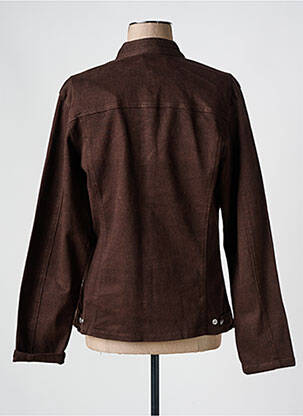 Veste casual coupe droite marron STK femme