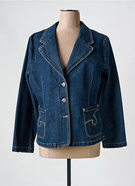 Blazer poches bleu CLAUDE DE SAIVRE femme