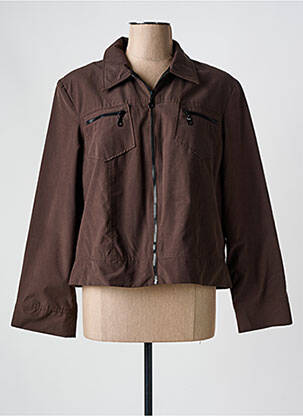 Coupe-vent poches sans capuche marron ATLANTA femme