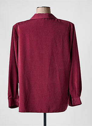 Chemisier coupe droite manches longues rouge ATLANTA femme