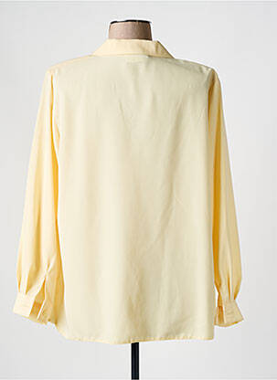 Chemisier coupe droite manches longues jaune ATLANTA femme