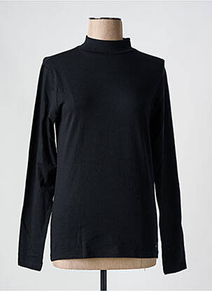 Sous-pull coupe cintrée manches longues noir JET femme