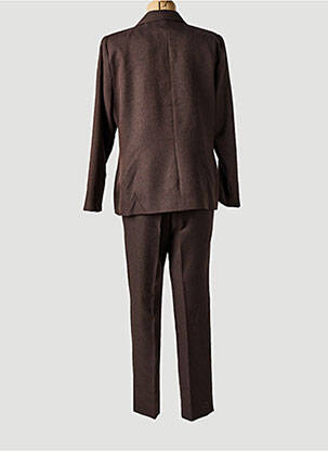 Ensemble pantalon coupe droite marron FRANCE RIVOIRE femme