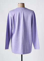 Gilet manches longues violet ELEANE pour femme seconde vue