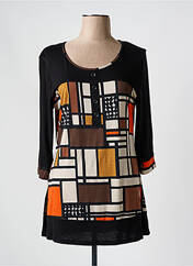 Tunique manches longues noir ATLANTA pour femme seconde vue