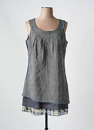 Tunique manches longues noir CAMAGE pour femme