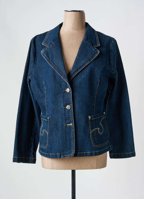 Blazer bleu CLAUDE DE SAIVRE pour femme