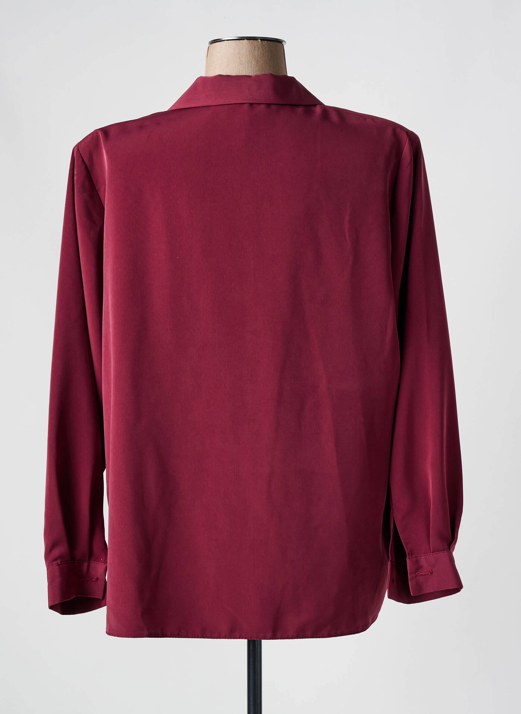 Chemisier Femme Red Herring - Taille 12 - Blanc à Motifs Rouge - Manches Longues En Coton Mixte - Occasion Très Bon état