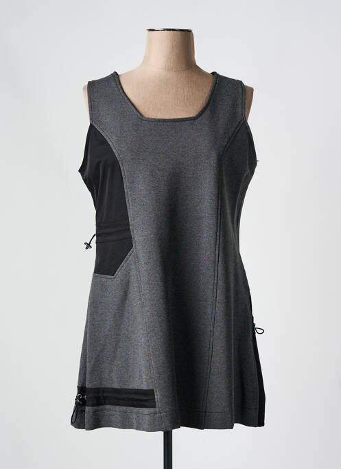 Robe courte gris QUATTRO pour femme