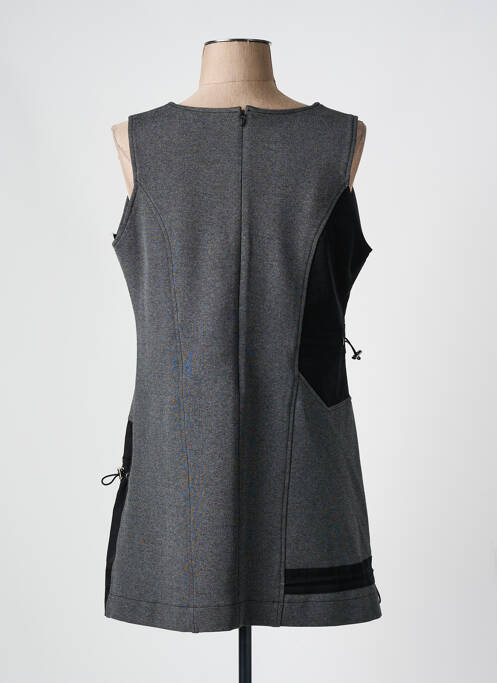 Robe courte gris QUATTRO pour femme