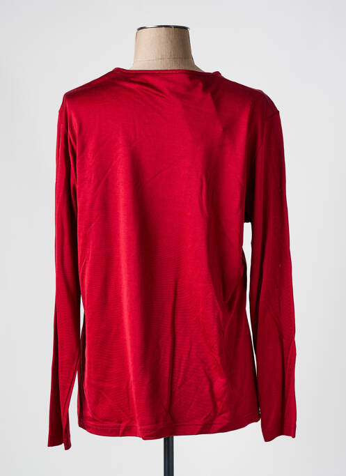 Tunique manches longues rouge MANADOUR pour femme