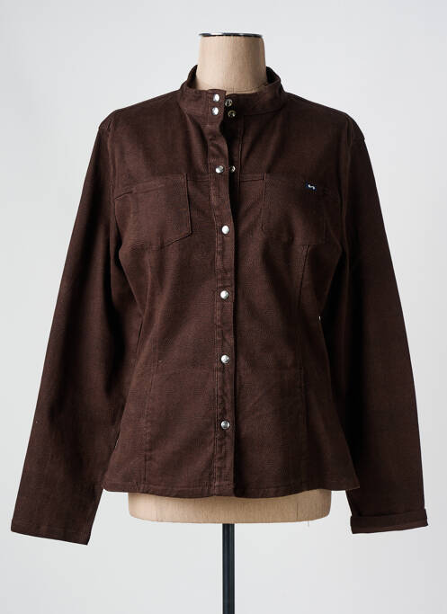 Veste casual marron STK pour femme