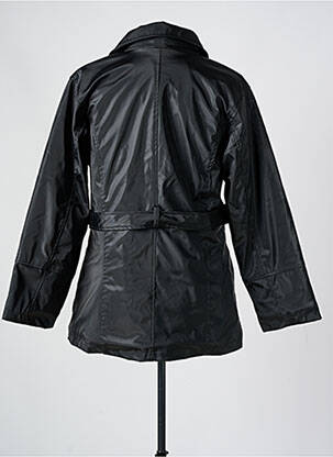 Imperméable manches longues sans capuche noir LUCCHINI femme