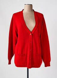 Gilet manches longues stretch rouge SKOVHUUS femme