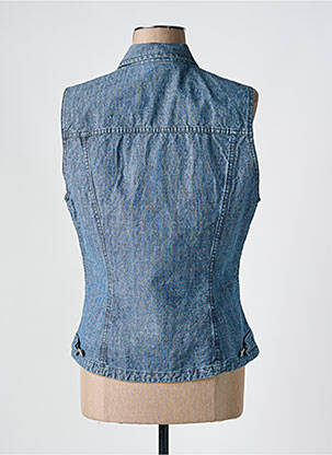 Gilet sans manche poches bleu SETRAK femme