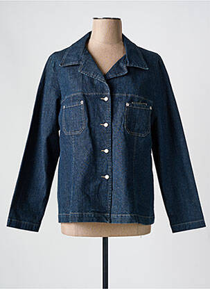 Veste casual col tailleur bleu LUCCHINI femme