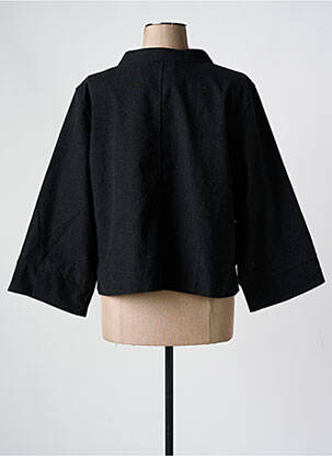 Veste casual col rond gris SETRAK femme
