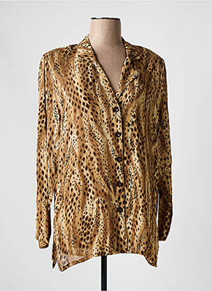 Tunique manches longues légère et transparente beige GRIFFON femme