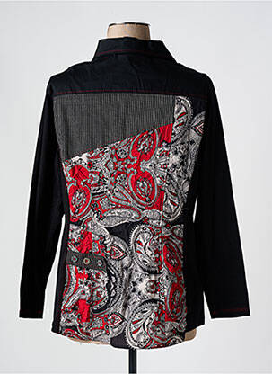 Chemisier coupe cintrée manches longues noir S.QUISE femme