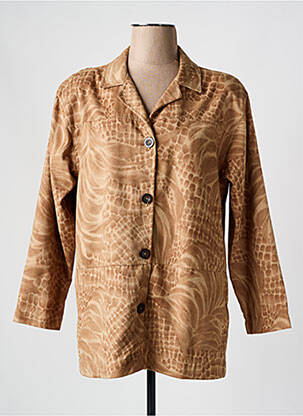 Veste casual tissage suedine beige GRIFFON femme