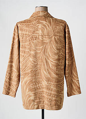 Veste casual tissage suedine beige GRIFFON femme