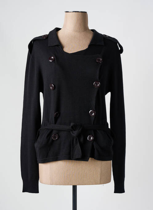 Gilet manches longues noir SETRAK pour femme