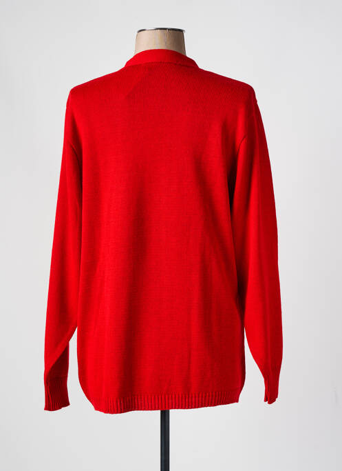 Gilet manches longues rouge SKOVHUUS pour femme