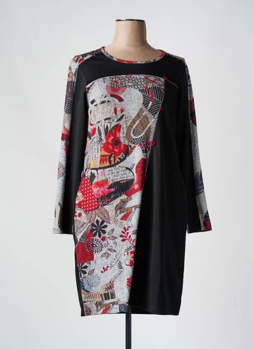 Robe courte noir KALISSON pour femme