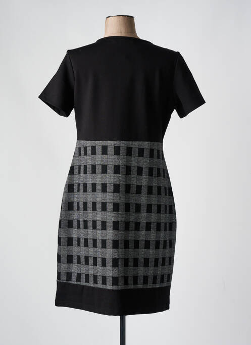 Robe mi-longue noir S.QUISE pour femme