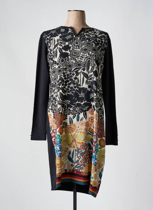 Robe mi-longue noir THALASSA pour femme