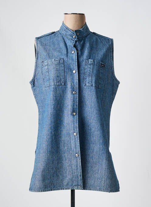 Tunique sans manche bleu SETRAK pour femme