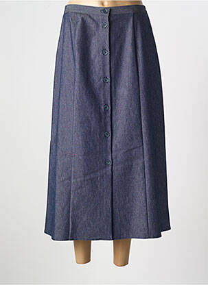 Jupe longue coupe évasée bleu GRIFFON femme