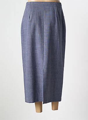 Jupe longue coupe droite bleu FRANCE RIVOIRE femme